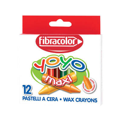 Fibracolor Yoyo Maxi Mumlu Pastel 12 Renk