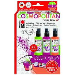 Marabu - Fashion Spray Set 3 Renk Cosmopolitan