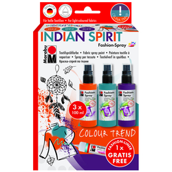 Marabu - Fashion Spray Set 3 Renk Indian Spirit