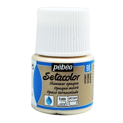 Pebeo - Setacolor Opak Shimmer Kumaş Boya 45ml Şişe - 98 Ivory