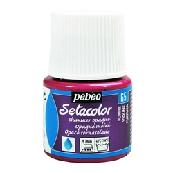 Pebeo - Setacolor Opak Metalik Kumaş Boya 45ml Şişe - 65 Purple