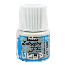 Pebeo - Setacolor Süet Efektli Opak Kumaş Boya 45ml Şişe - 319 Antique White