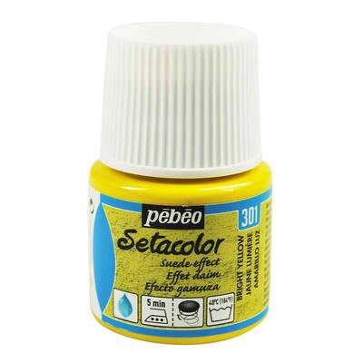 Setacolor Süet Efektli Opak Kumaş Boya 45ml Şişe - 301 Bright Yellow