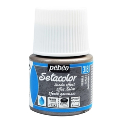 Pebeo - Setacolor Süet Efektli Opak Kumaş Boya 45ml Şişe - 318 Pebble