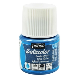 Pebeo - Setacolor Süet Efektli Opak Kumaş Boya 45ml Şişe - 309 Powder Blue