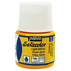 Pebeo - Setacolor Transparan Kumaş Boya 45ml Şişe - 13 Bouton D Or