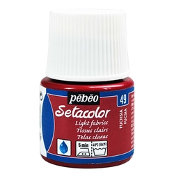 Pebeo - Setacolor Transparan Kumaş Boya 45ml Şişe - 49 Fuchsia