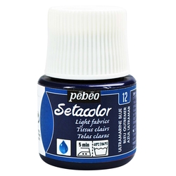 Pebeo - Setacolor Transparan Kumaş Boya 45ml Şişe - 12 Outremer