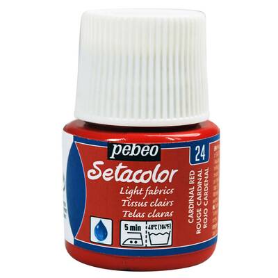 Setacolor Transparan Kumaş Boya 45ml Şişe - 24 Rouge Cardinal