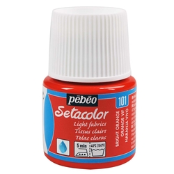 Pebeo - Setacolor Transparan Kumaş Boya 45ml Şişe - 101 Vivid Orange