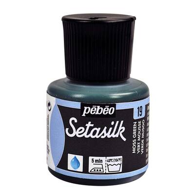 Setasilk İpek Boya 45ml Şişe - 19 Moss Green