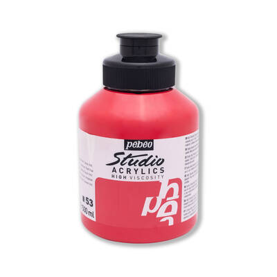 Studio Akrilik Boya 500ml Kavanoz 171-53 Dark Cadmium Red