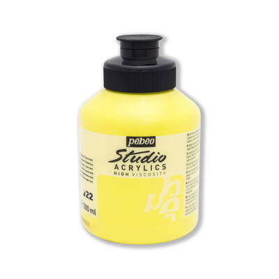 Studio Akrilik Boya 500ml Kavanoz 171-22 Lemon Cadmium Yellow