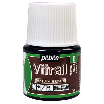 Vitrail Solvent Bazlı Cam Boya 45ml Şişe - 05011 Brown