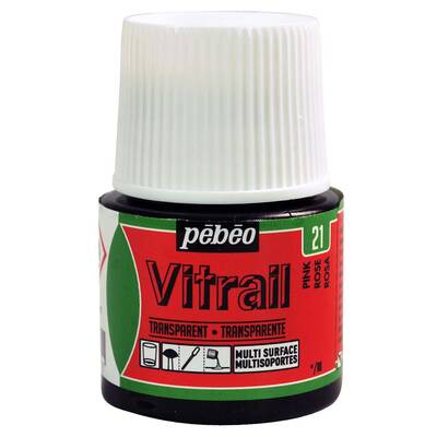 Vitrail Solvent Bazlı Cam Boya 45ml Şişe - 05021 Pink