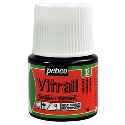 Pebeo - Vitrail Solvent Bazlı Cam Boya 45ml Şişe - 05032 Salmon