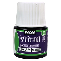 Pebeo - Vitrail Solvent Bazlı Cam Boya 45ml Şişe - 05025 Violet