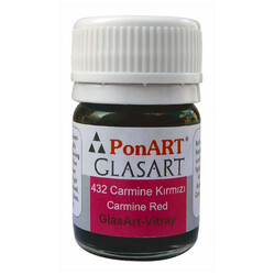 Ponart - Glass Art 20ml Carmine Kırmızı