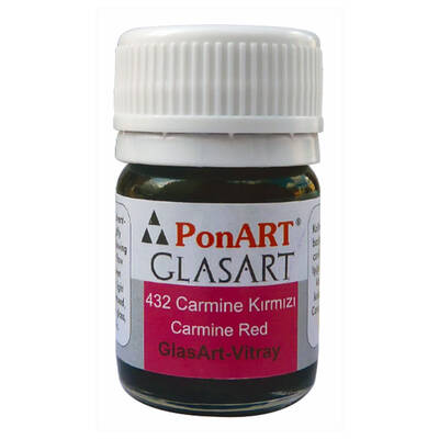 Glass Art 20ml Carmine Kırmızı