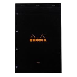 Rhodia - 210x318mm A4 Seyes Bloknot Siyah Kapak