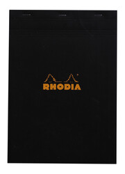 Rhodia - A4 Kareli Blok Siyah Kapak 80 Yaprak