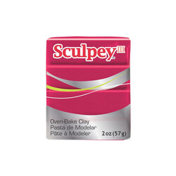 Sculpey - Sculpey III Polimer Kil Koyu Kırmızı İnci 57gr