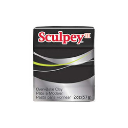 Sculpey - Sculpey III Polimer Kil Siyah 57gr