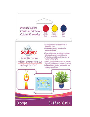 Likit Sculpy Polimer Kil Primary 3x30ml