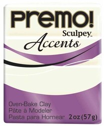 Sculpey - Sculpey Premo Polimer Kil 57gr Beyaz Transparan